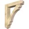 Ekena Millwork Olympic Arts and Crafts Rough Sawn Bracket w/ Offset Brace, Douglas Fir, 8"W x 40"D x 44"H BKT0806X40X44OLY03RDF - alternate 1